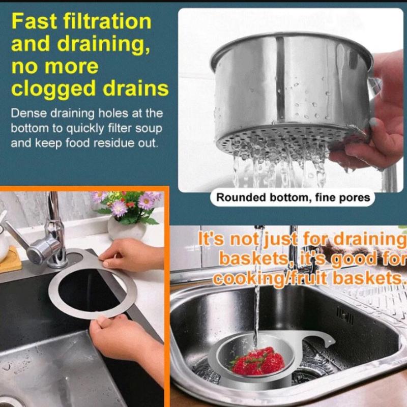 1Pcs Sink Drain Filter Bounce Core-Odor&Leak Prevention,Dishwashing Drain Filter,Anti-Clog Strainer