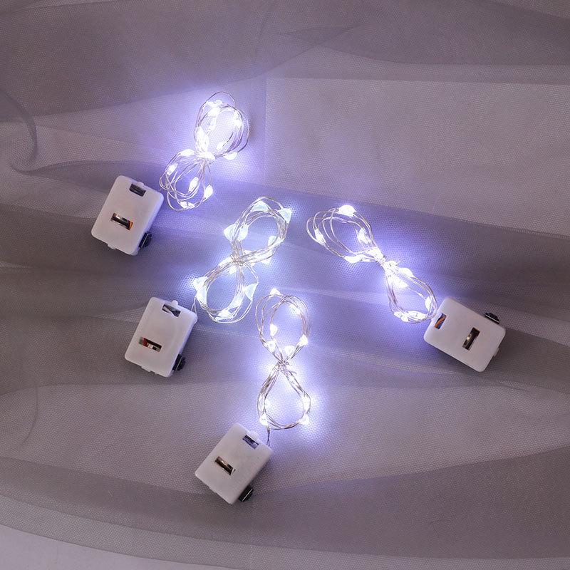 Rose Flower LED String Lights - Mini Decorative Copper Wire Lights for Christmas & Festive Glow.