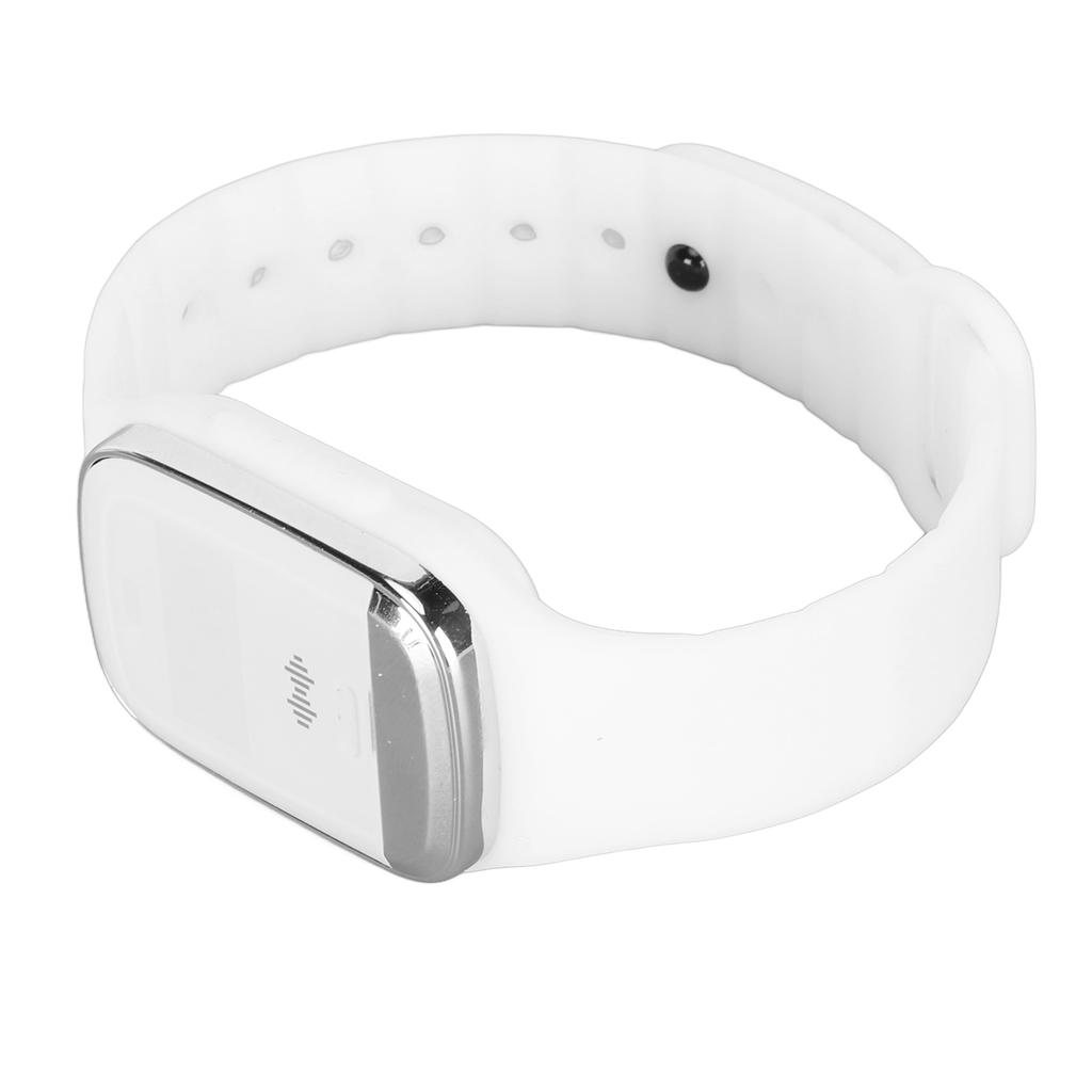 Ultrasound Repellent Bracelet Time Display Body Temperature Monitoring Repellent Watchband White