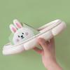 Linen slippers women's four seasons indoor home home summer wear stepping on shit silent thick-soled cotton and linen slippers