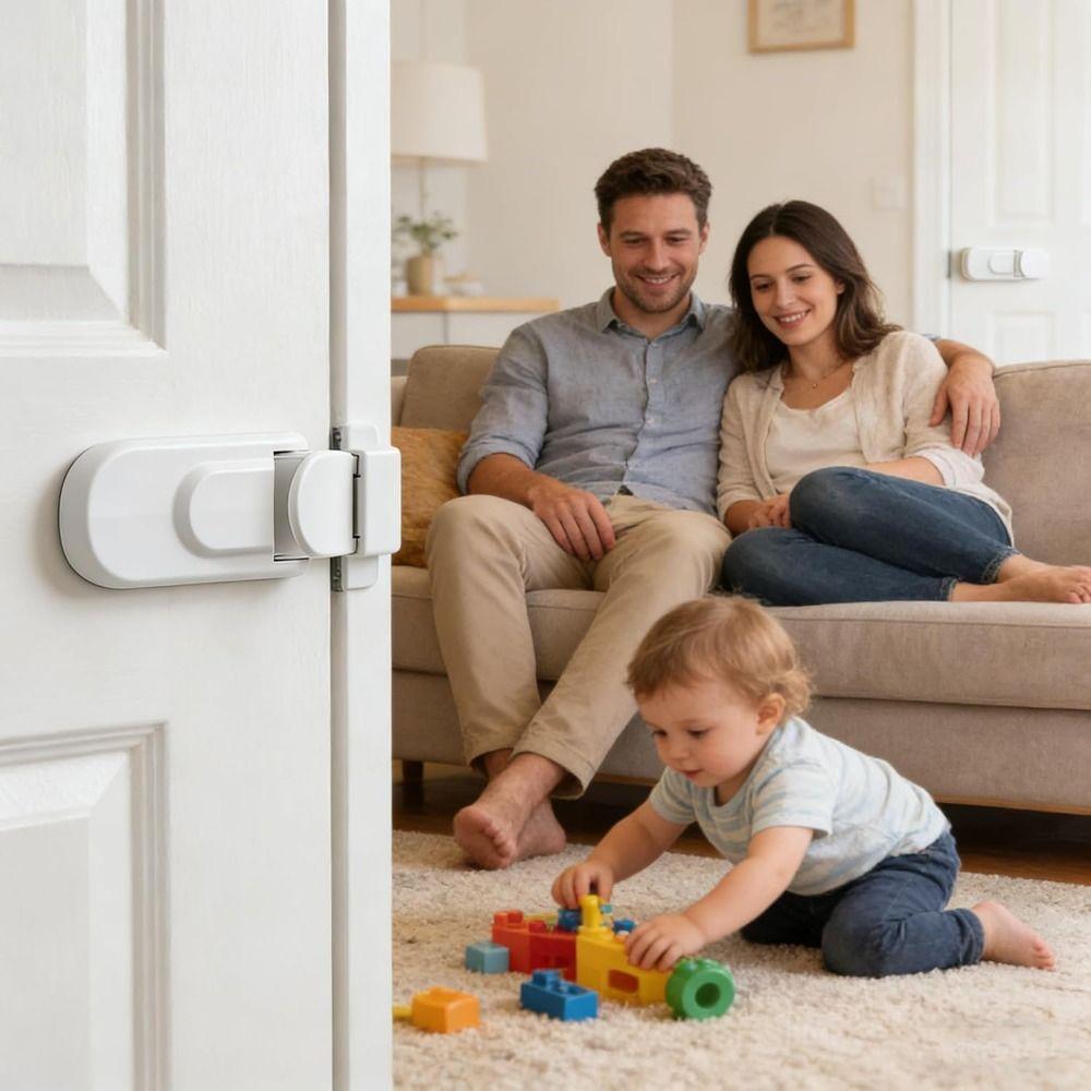 Kein Werkzeug erforderlich Türschloss Keine Klebstoffe erforderlich Klick-Design Klick-Türschloss Einfache Installation Kindersicheres Türschloss