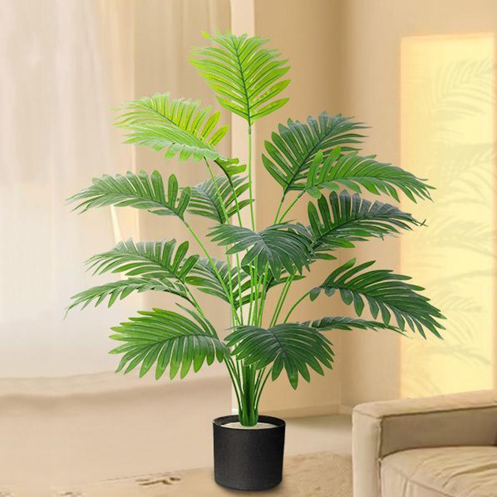 Light Luxury Floor-Standing Artificial Chrysalidocarpus Indicus - High-End Green Plant, Indoor Living Room Artificial Flower Tree Decor
