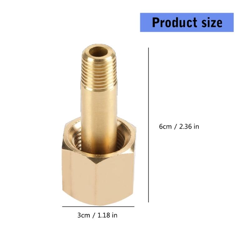 Brass Gas Valves Adapters Set With Gaskets And Threaded Nut For Carbon Dioxide Tanks Industrial Gas Cylinder Application