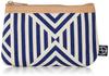 Indigo Gusseted Card Triangle Stripes [Maeda Senko] [Goshiki Hanpu-do Series] Case,