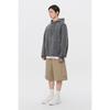 Customellow Gray Denim Hooded Blouson C9uam26381gyd