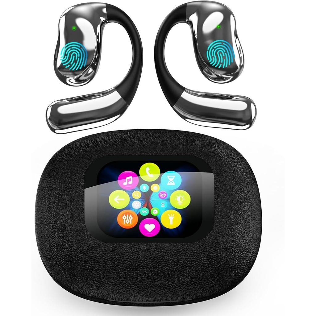 AI Language Translator Earbuds 144 Languages 8 Offline Modes Earphones Touchscreen iOS Android Compatible Long Battery Life Wrieless Headphones