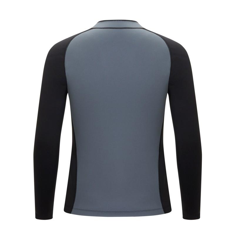 Mens 2mm Long Sleeve Wetsuit Top Scuba Diving Snorkeling Surfing Fall Warmth Thermal Protection