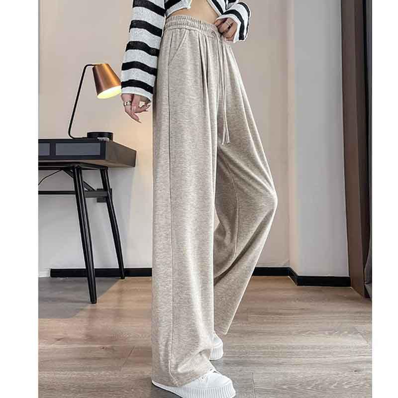 

Petite Women s 145cm High-Waist Grey Wide Leg Pants 150XS - Yamamoto Style for Spring/Autumn XL (116-125 lbs)