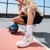 Anta Kids KT9 Comfortable Casual Shock Absorbing Wear Resistant High Top Basketball Shoes Kids Basketball Shoes White Gray 312411130-5