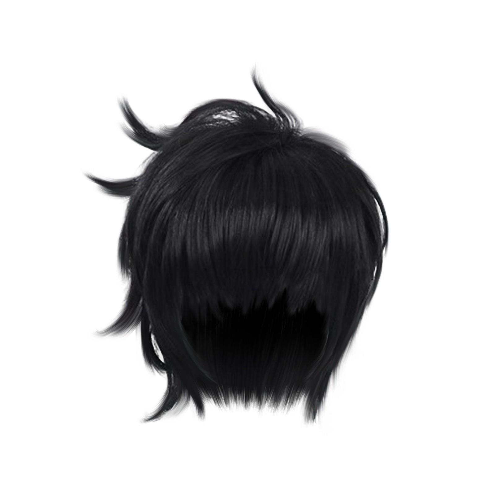 

Короткий парик, короткие вьющиеся волосы, волосы из высокотемпературного шелка и химических волокон, сетчатый парик Black Rose One Size чёрный