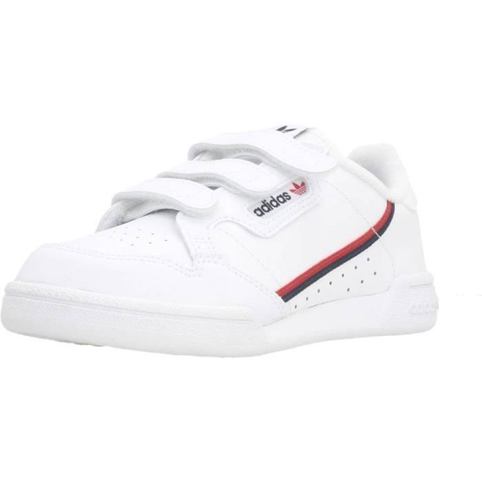 Basket - ADIDAS ORIGINALS - CONTINENTAL 80 Cadet - Blanc - Textile - Enfant Garçon
