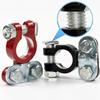 Car Battery Terminal 12V 24V Clamp Pile Head Connector Pole Post Heavy-duty Clamp Clip Terminal Pile Head for Auto Boat Truck