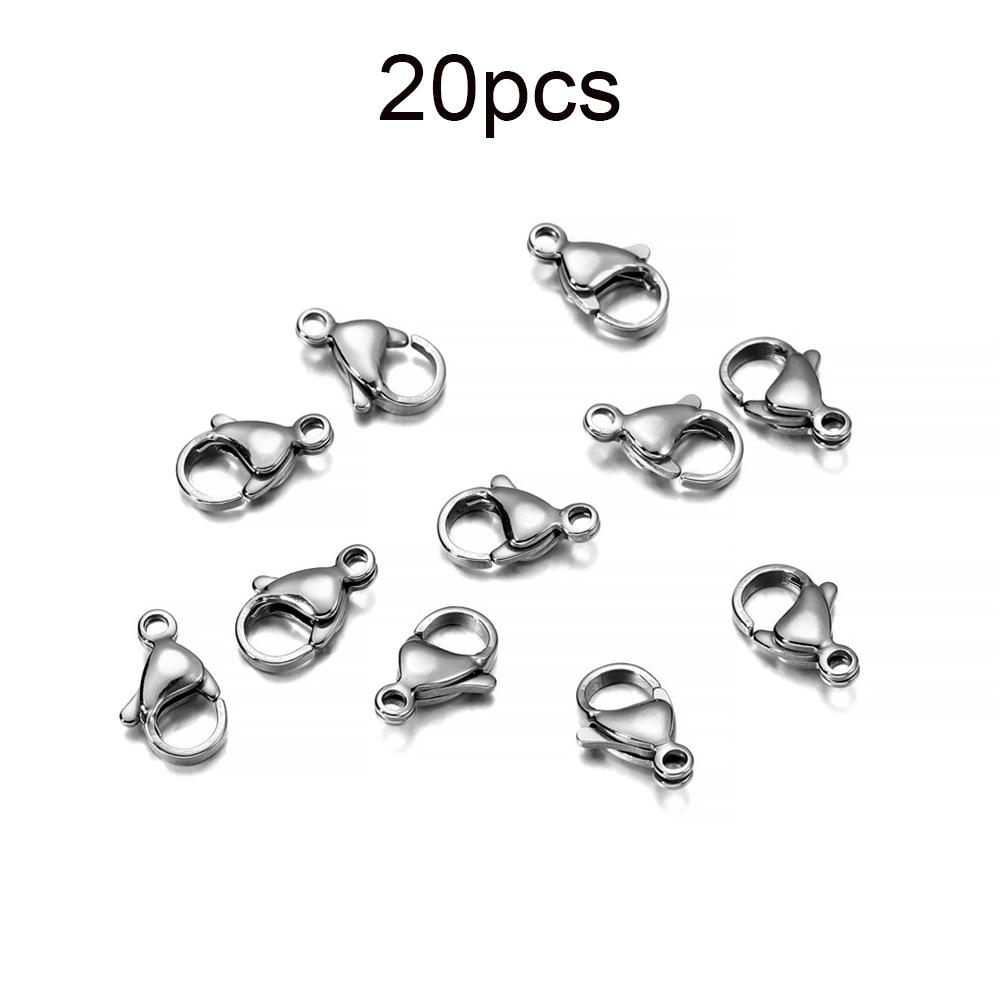 10-30Pcs Stainless Steel Gold Plated Lobster Clasp Claw Clasps For Bracelet Necklace Chain Diy Jewelry Making Findings Supplies