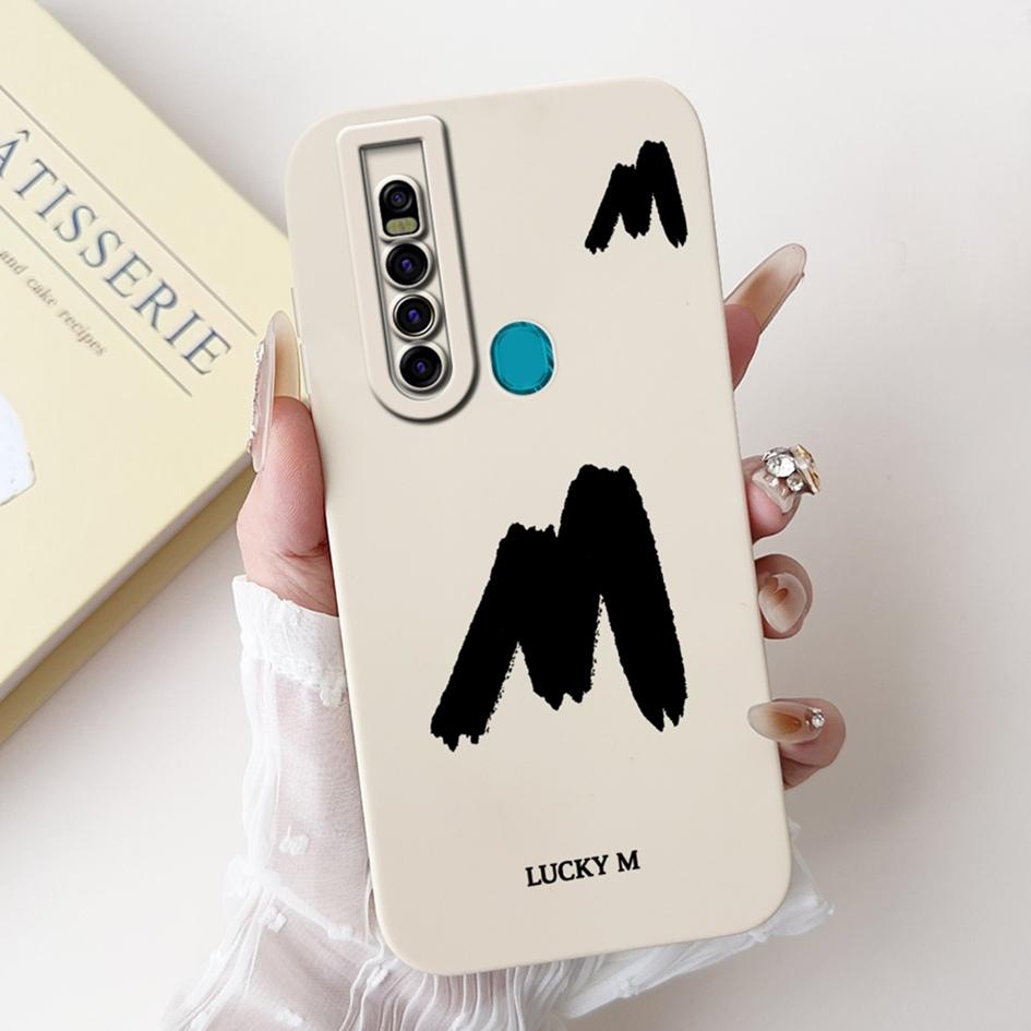 For Tecno Camon 15 Pro Case CD8 Luxury A Z Initial Letters Soft Silicone Bumper For Tecno Camon 15 Premier Camon15 Air CD6 Shell