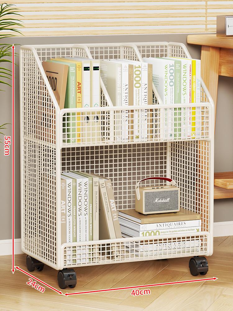 Hareketli Çocuk Kitaplığı ve Depolama Raf Dolabı