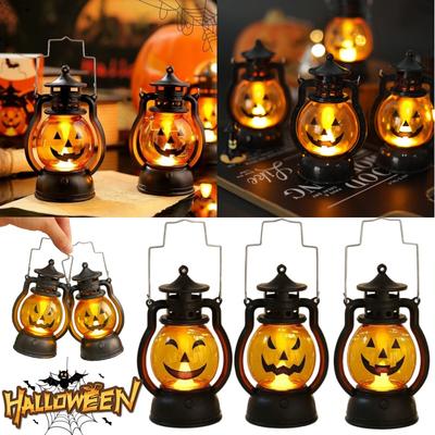 Halloween Pumpkin Lantern Skull Head Decor Pony Light Bar Party Prop for Spooky Atmosphere Celebration Decoration