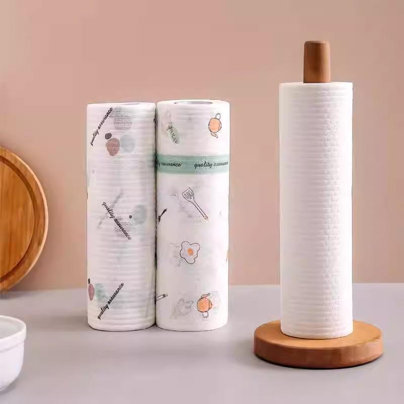 

Двусторонние одноразовые и моющиеся кухонные полотенца - Толстые обезжиривающие, не прилипающие к маслу салфетки для уборки 25*25cm [200 sheets]