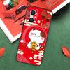 China cute lucky cat Case For OPPO Reno 10 11 12 13 14 Pro 11F 12F 13F 14F 7 8 Lite OPPO Find X9 X8 X5 Pro Cover