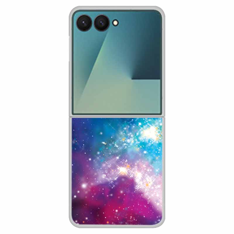 Funda For SAMSUNG Z Flip 7 Cases Marble Clear Hard PC Phone Back Cover for Galaxy Z Flip7 5G Back Cover ZFlip7 Transparent Shell