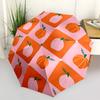 1pc Pumpkin Pattern Automatic Folding Umbrella - Portable Collapsible, 8-Rib Durable Frame, Perfect for Outdoor Use,  yy251218093