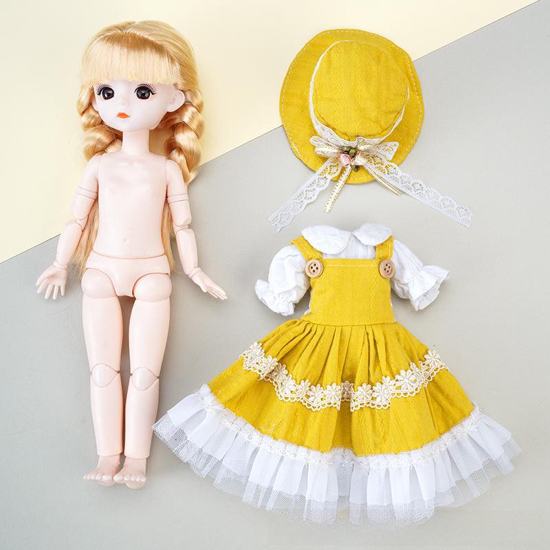 30 cm großes Barbie-Puppen-Prinzessinnen-Ankleideset – Spielhauskostüme für Mädchen