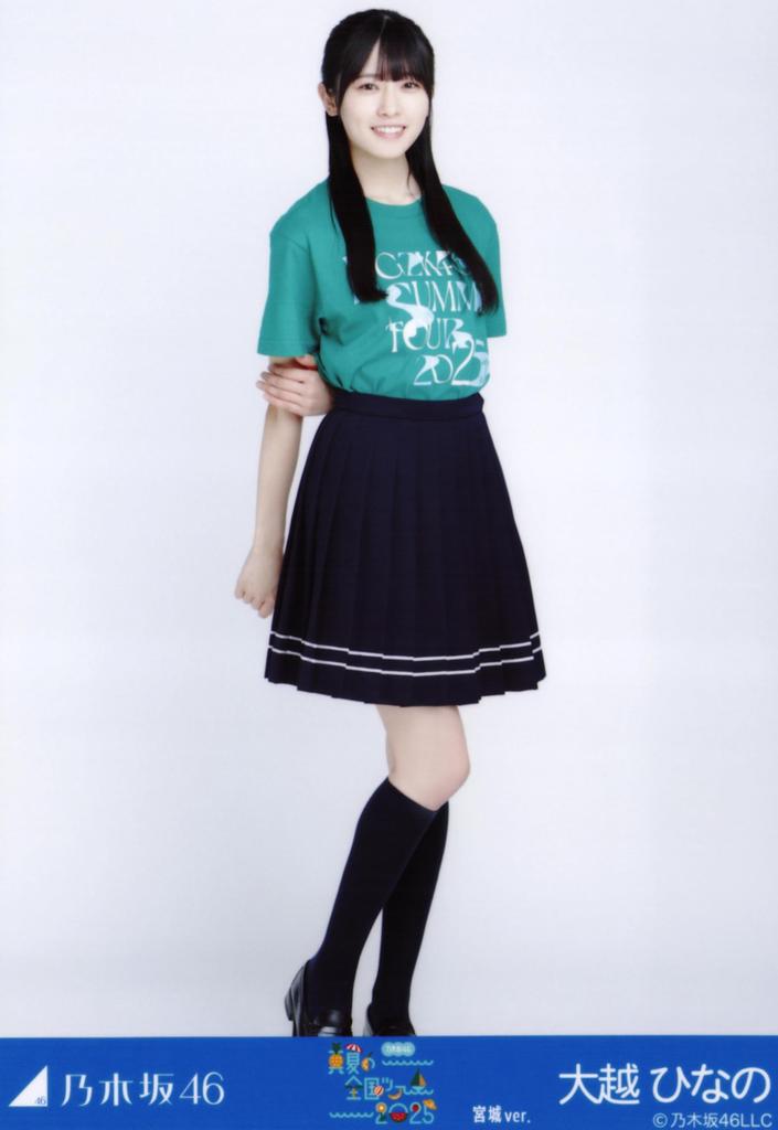 Nogizaka46 Raw Photo Midsummer National Tour 2025 T-shirt Miyagi ver. Complete set of 3 Hinano Ogoe