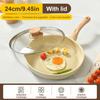 Nonstick Frying Pan Skillet with Lid Omelet Pan PFOA/PFAS/PTFE Free Fry Pan Heat Resistant Handle for Induction