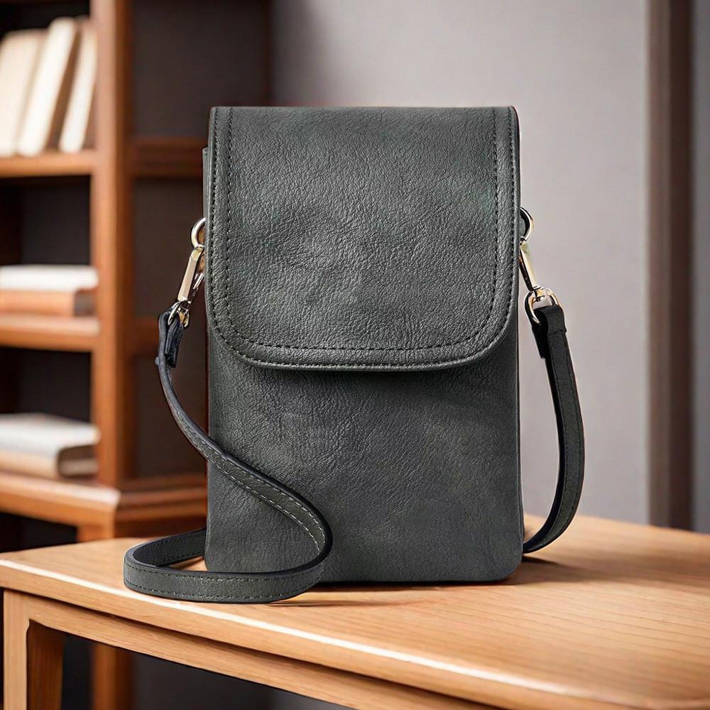 Ielgy European American Fashion Simple PU Ladies Messenger Bag Shoulder Messenger Bag