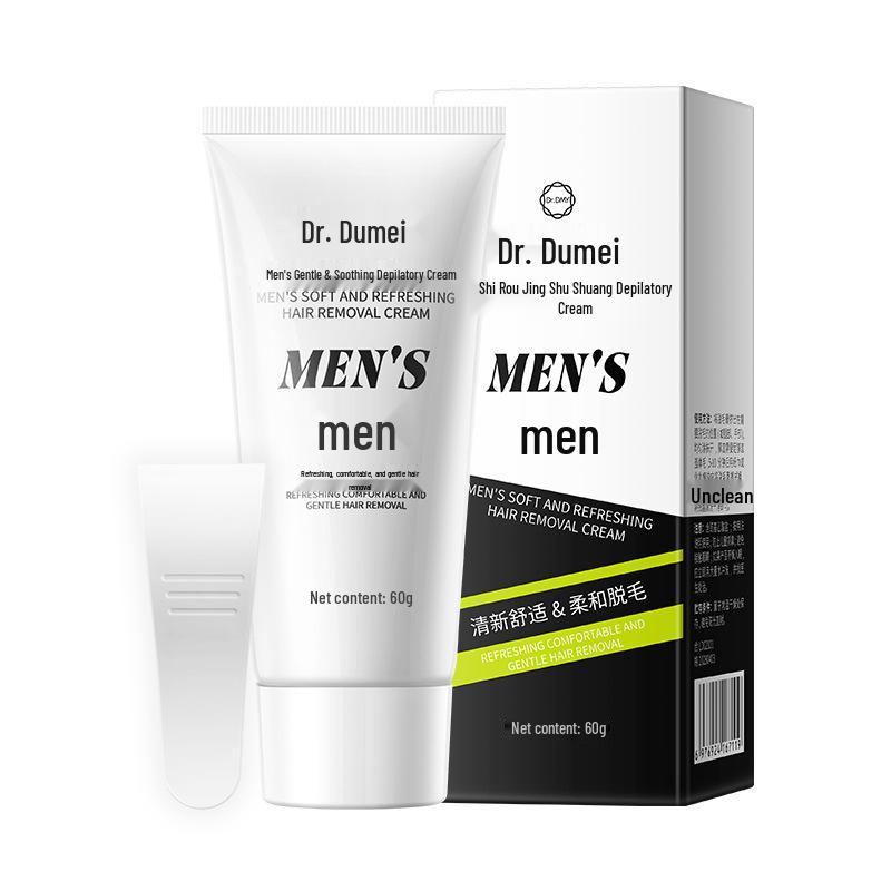 Dumi Doctor Crème d'Épilation Douce pour Homme pour le Corps Entier - Élimine les Poils des Aisselles et des Jambes Sans Points Noirs.