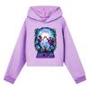 5882 Kids Girls Forgotten Island Printed Short Hooded Sweatshirt Long Sleeves Hoodies
