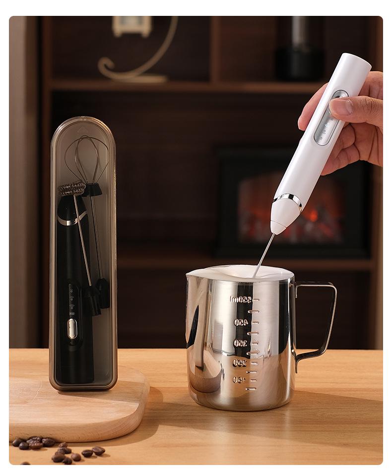 Electric Handheld Milk Frother & Egg Beater for Coffee and More