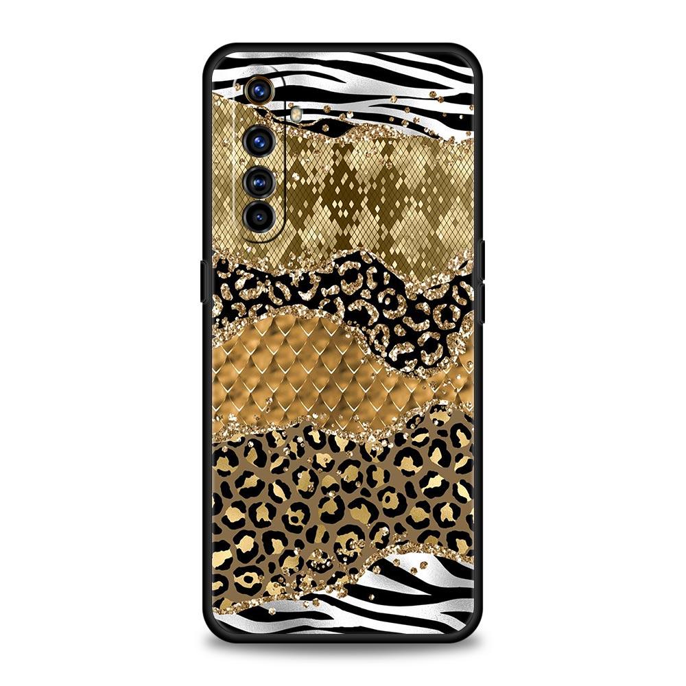 Navy Blue Glitter Agate Marble For Realme GT Neo 2 3 Phone Case Realme 9 8 5G 7 6 GT2 Pro Plus 9i 8i C21Y C3 C11 C25 C35 Cover