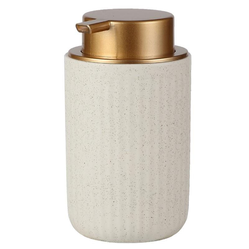 Ceramic press type bath gel bubble bottle hand wash shampoo soap dispenser bathroom accessories household liquid lotion bottle