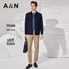 Antonio Men's Business Worsted Wool Lapel Jacket