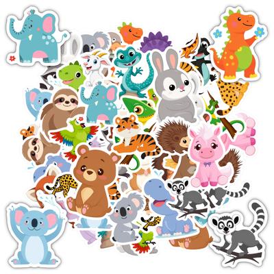 35pcs-50pcs Cute Cute Creatures Stickers Cartoon Wildlife Stickers DIY Stickers For DIY Phone Guitar Laptop Notebook