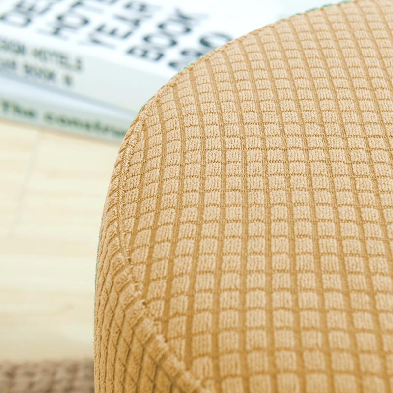 Round Stool Cover Thick Elastic Round Seat Covers Solid Color Simply Seat Case Living Room Chair Protector Household Supply