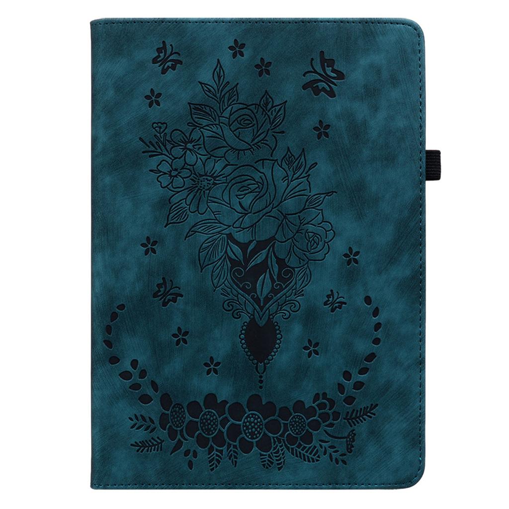 Para Amazon Kindle Paperwhite (2024) Estojo de Couro Porta-Cartões Flor Rosa Capa para E-Reader