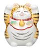 Kutani Ware Symbolizing Good Fortune and with Both Paws Facing Each 15cm Size Maneki-neko (beckoning Cat) Figurine, Wealth, Other, Tall, 5.5,