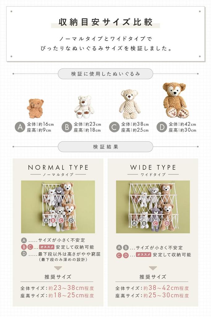 Plush Toy Storage Hammock Wall 52cm Large Capacity Wall for Fandom Indoor Use 4 [Rinasora] Hanging, Wide, Pocket, Activities, Dolls, (White, Tiers)