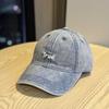 New simple and old letter embroidered baseball cap women's spring and summer soft top commuter cap daily versatile hat tide