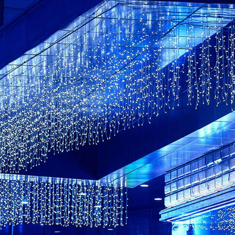 Outdoor LED Waterfall Icicle Lights - Starry Sky, Colorful & Waterproof for Christmas Decoration
