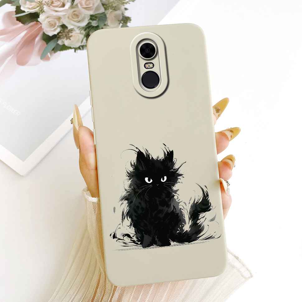 For Xiaomi Redmi 5 Plus (Redmi Note 5) Case Cat Painted Cover Soft Slim Phone Case For Xiaomi Redmi5 Plus 5Plus Note5 Shell