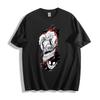 Bold Skull Anime T-Shirt - Edgy Red Lightning Design Unisex Tee