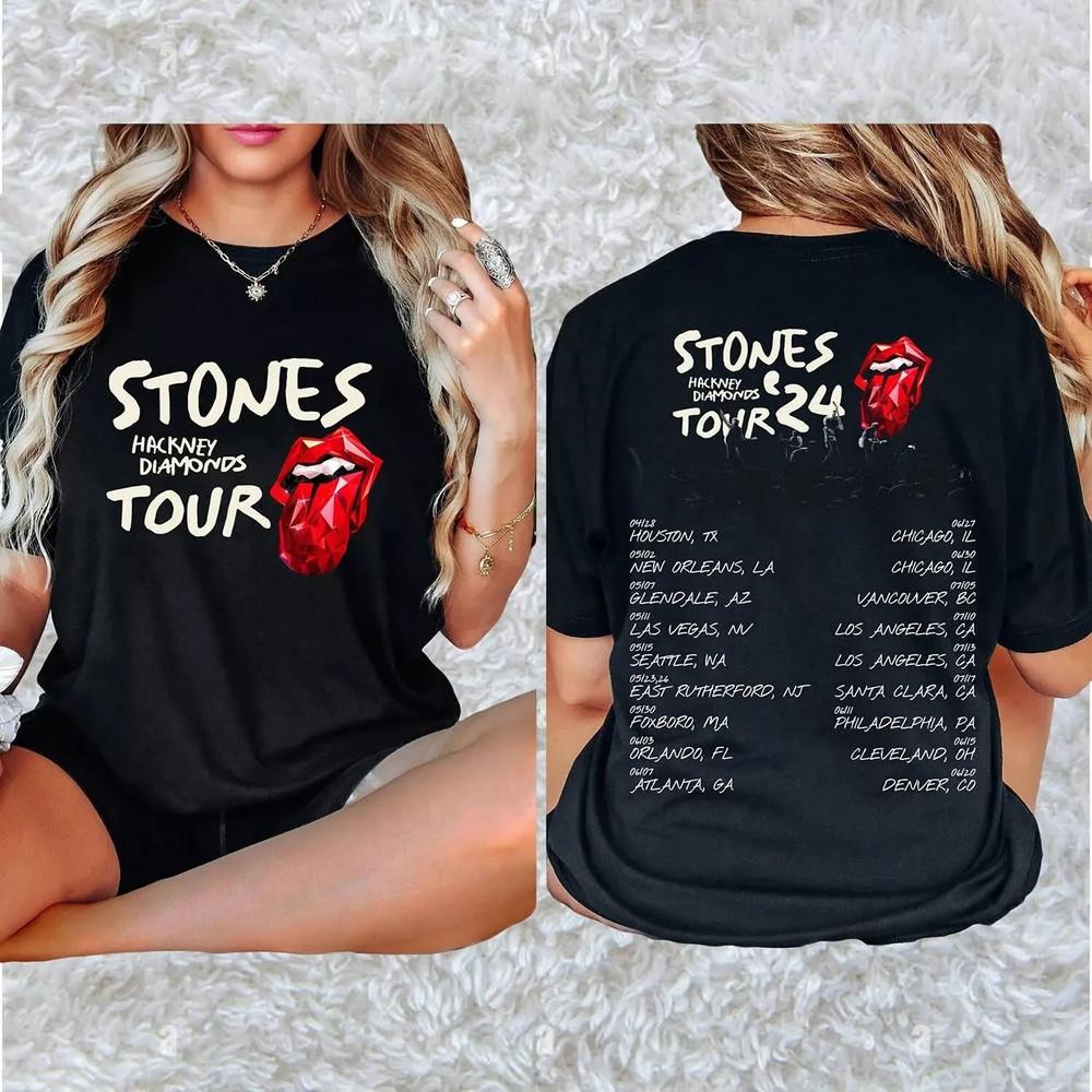 The Rolling Stones Hackney Diamonds Tour 2024 T-Shirt Classic New Shirt
