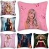 Star d-De Britneys-Spears Singer Pillow Covers Cartoon Sofa Decorative Home Double-sided Printing Short Plush Cute Cushion Cover