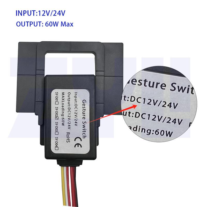 strip light controller Bathroom Smart Mirror Switch 60W hand swipe sensor 3colors single touch  Cabinet Sensor Switch