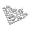 Card Border Triangle Decoration Metal Silvery Stencil Embossing Cutting Dies For Diy Scrapbooking Paper Album Cards Making