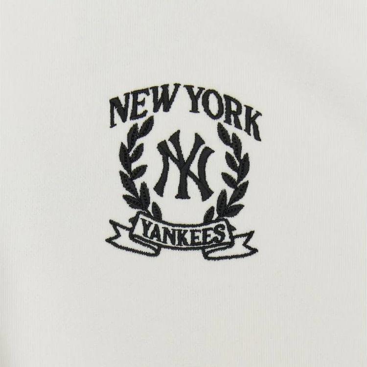 New MLB New York Yankees Varsity Sportive New York Yankees Hoodie Sweatshirt Women's Cream 3FHDV0344-50CRS