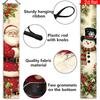 Merry Christmas Couplet Banner Snowman Santa Claus 1 Pair Indoor Outdoor Decor