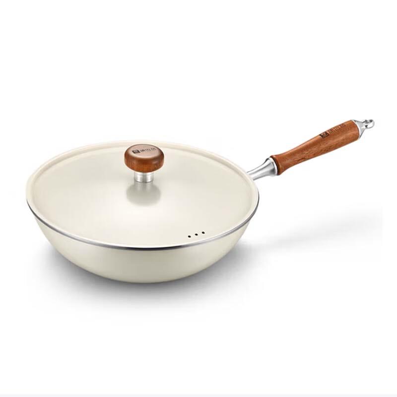 KOMBBACH 32cm Titanium-Infused Enamel Wok